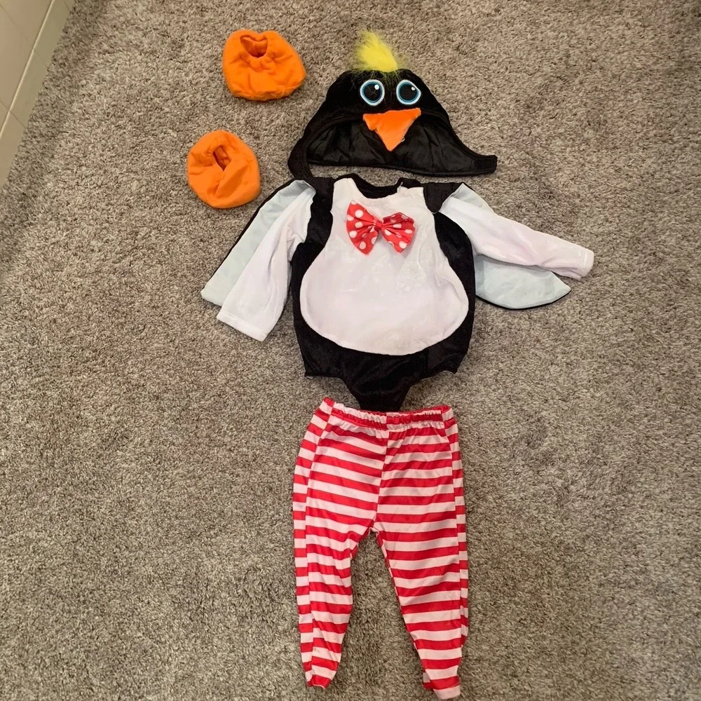 Penguin Costume Size 6-12 Months Infant Baby